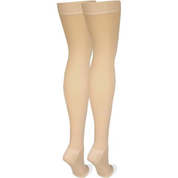 Care Medical Compression Stockings, 20-30 mmHg Support, Women & Men Thigh Length - Picture 6 of 7